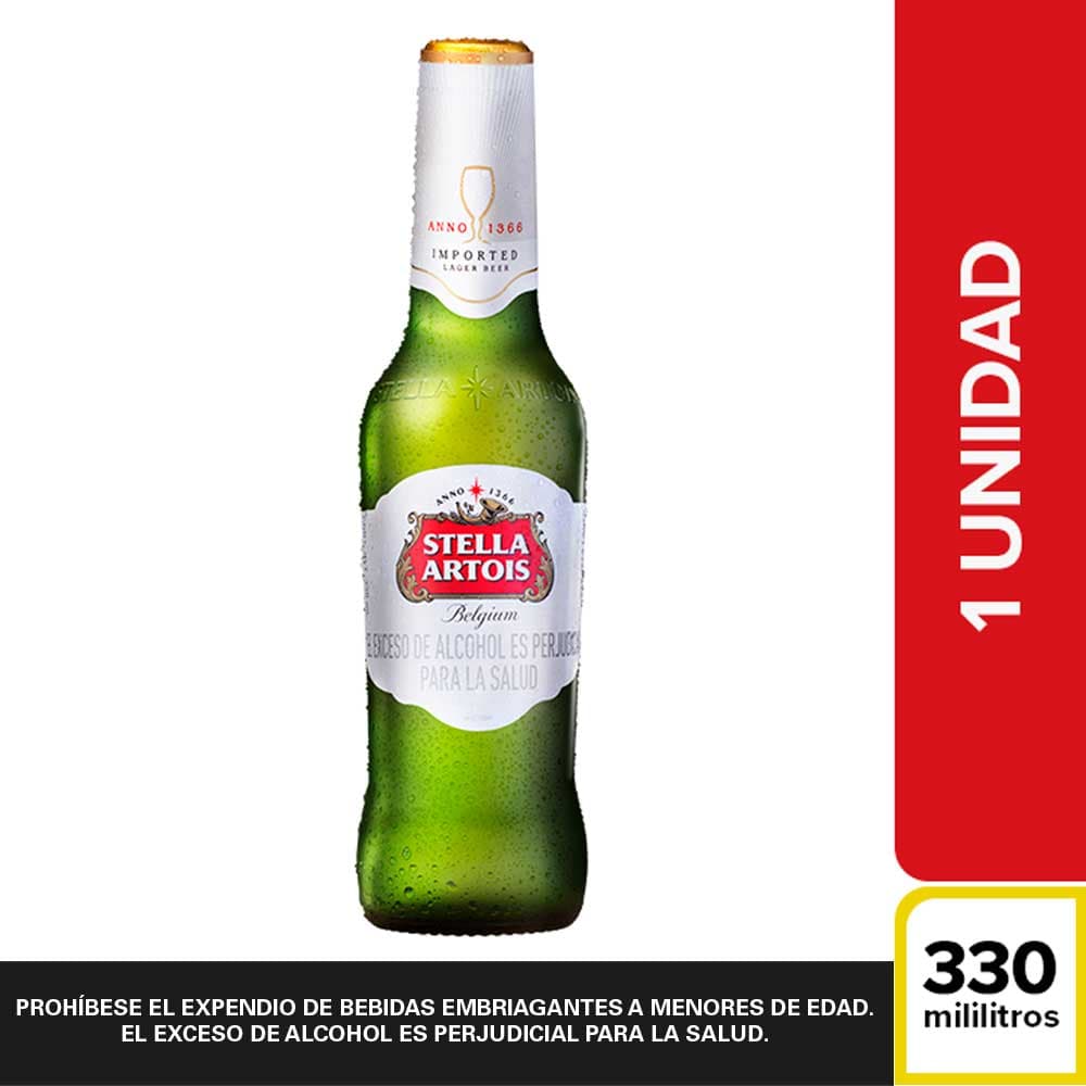 Imagen de Cerveza Stella Artois Bot. 330ml
